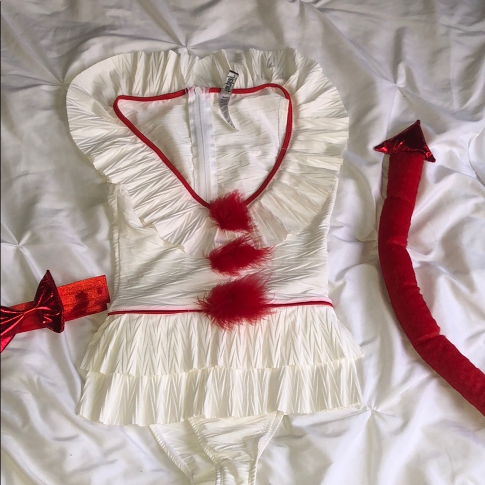 Clown or devil Halloween costume set